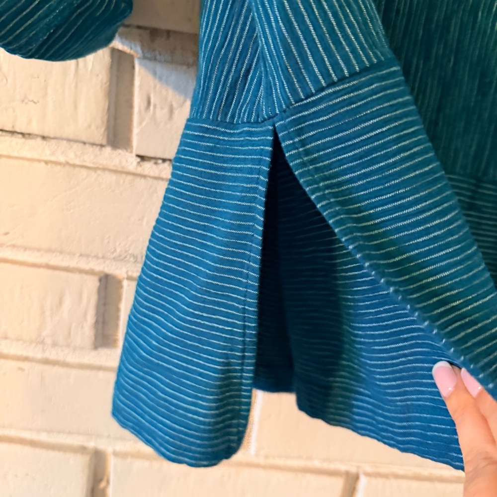 Soft Surroundings Vision In Velvet Cowl Tunic in Tapestry Teal - Picture 6 of 9